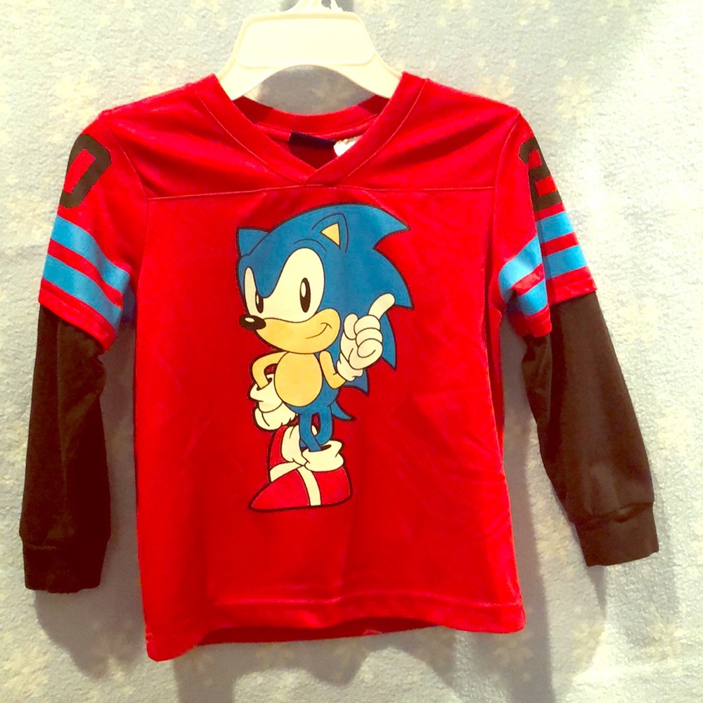 Sonic hedgehog long sleeve jersey